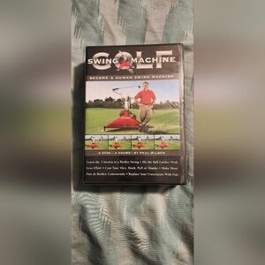 NEW SEALED Swing‎ Machine Golf Become A Human Swing Machine, DVD.